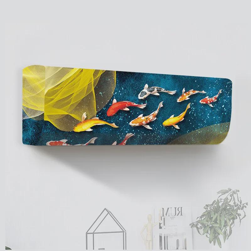 Universelle Cartoon-Staubschutzhülle für Klimaanlagen: Waschbar & Elastisch für Schlafzimmer