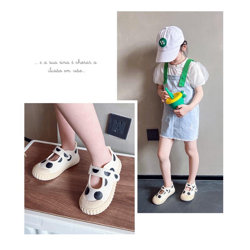 Spring New Children's Shoes Children's Cookie Shoes Girls Casual Small White Shoes Mary Sue Canvas Shoes