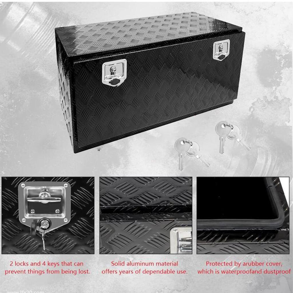 Trailer Chest Box Underbody Storage Garage Case Gardening Truck Bed Tool Box