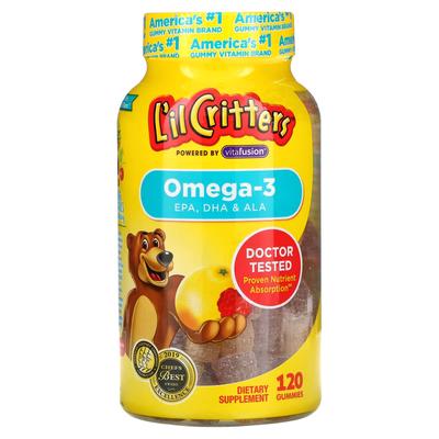 Omega 3, Raspberry-lemonade Flavor, 120 Gummies