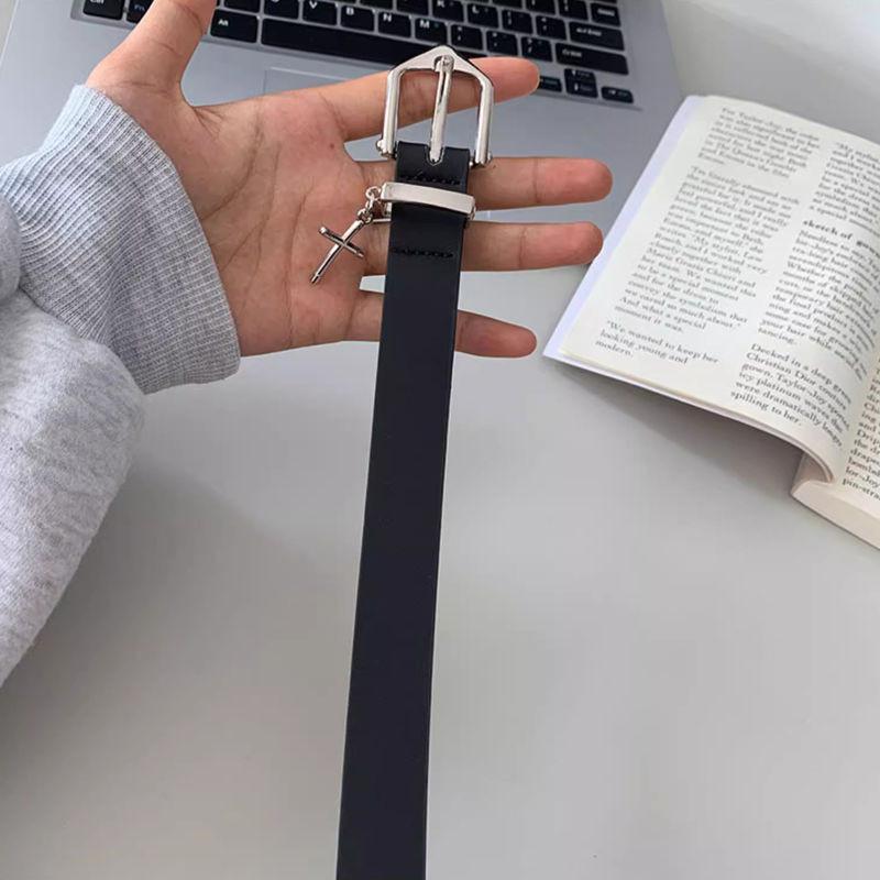 Unisex Contemporary Black Pu Belt For Everyday Fashion Stylish And Look Minimalist