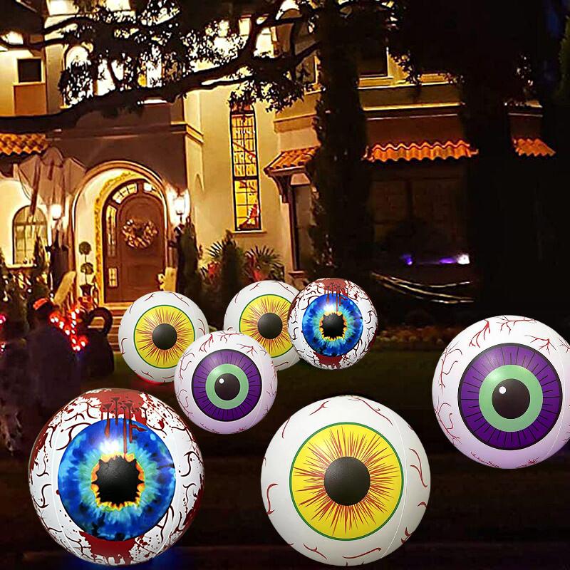 1PC Cartoon Design Party Supply Eye Ball Balloons Party PVC Ghost Decoration Big Balloon Outdoor Diameter 40cm