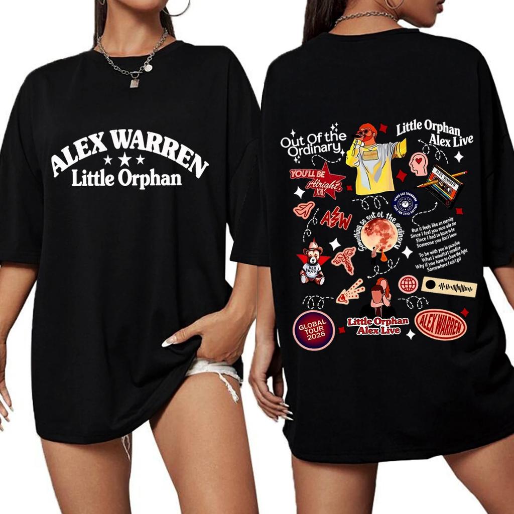 Summer Fashion Trendy Tee Unisex Women Vintage Top Alex Warren Tour 2026 Shirt Unisex Women Oversized Crewneck Short SleeveT-Shirt
