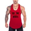 Muscleguys Men Running Vests DO THE WORK Gym Tank Tops Fitness Clothing Mens Bodybuilding Stringer Tanktop Sports Clothing Sleeveless Shirt