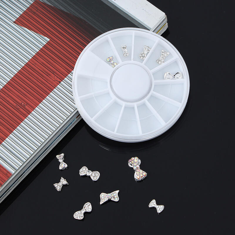 Ribbon Nail Parts 12-piece Set / Nail Stone