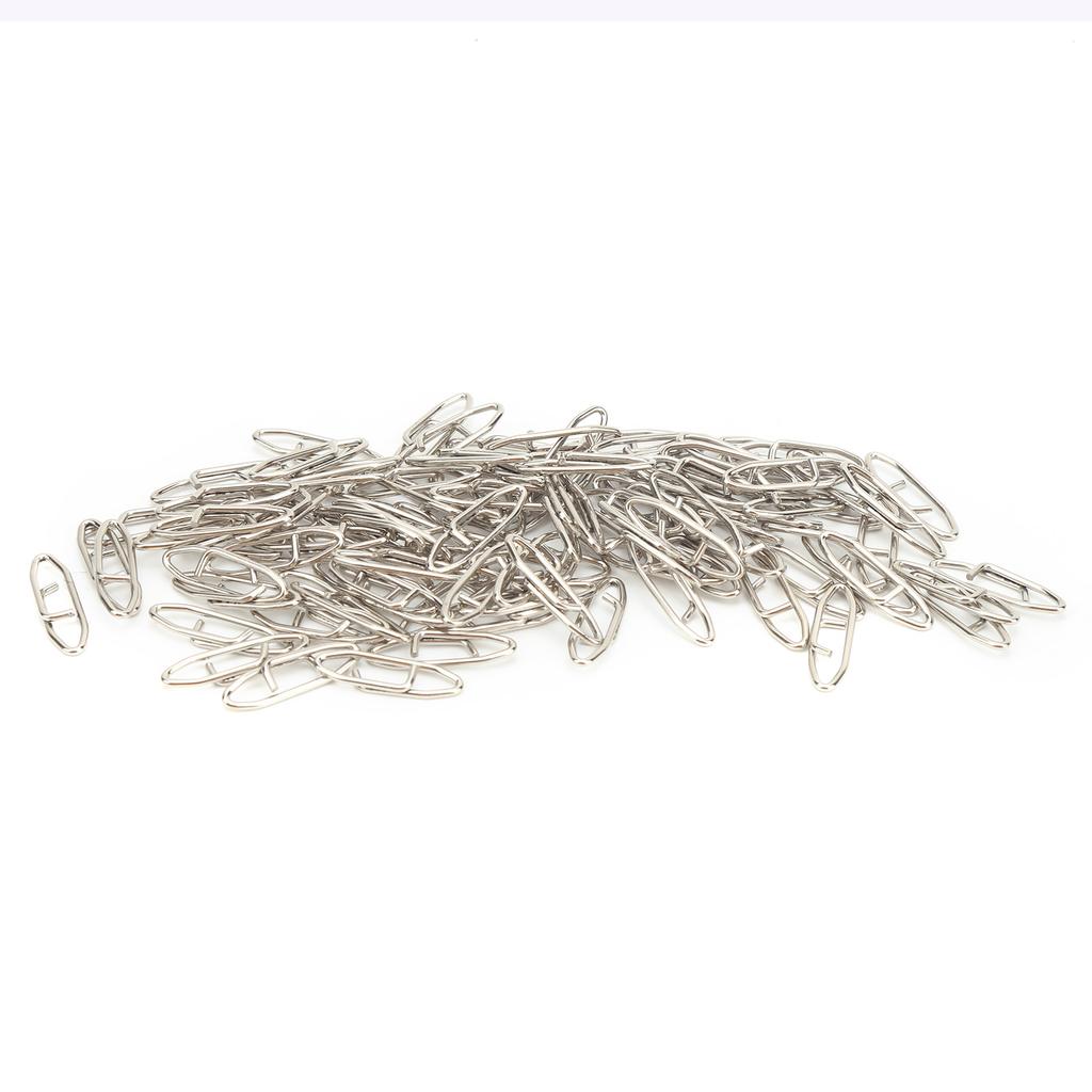 100Pcs Fishing Tackle Power Clips Stainless Steel Fast Change Speed Clips Connector S