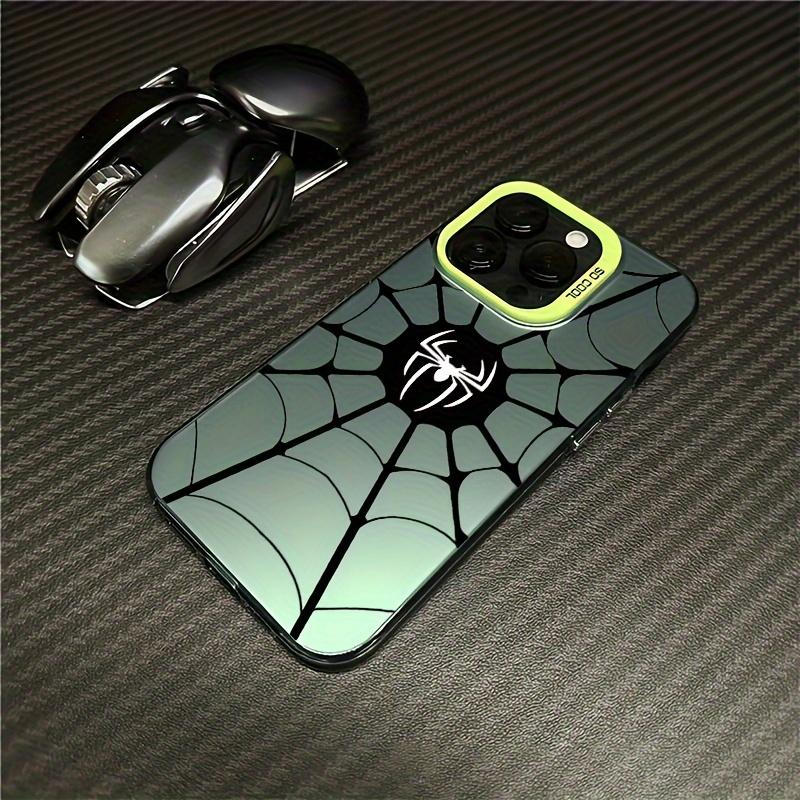 Black Spider Pattern Phone Case Suitable for iPhone 17 16 15 14 13 12 11 Pro/Max/Plus Anti Drop and Shockproof Back Cover