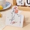 10pcs Handwriting Message Card Bouquet Series Greeting Card Exquisite   Happy Birthday