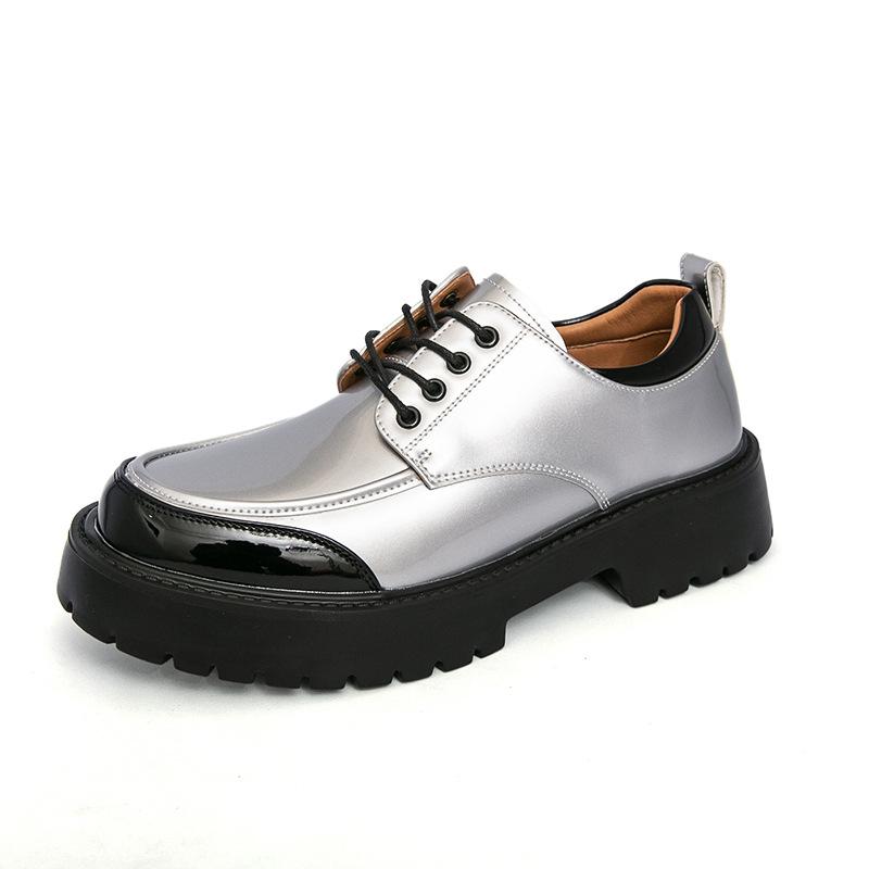 22 New Leather Shoes Business Dress Casual Breathable Suit Shoes High Sense Wedding Derby Shoes Gentleman
