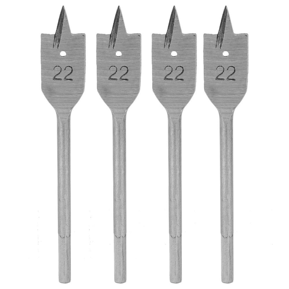 4pcs High Carbon Steel Spade Drill Bit Set Cutting Thorn Wood Drill Bit Set  Drilling