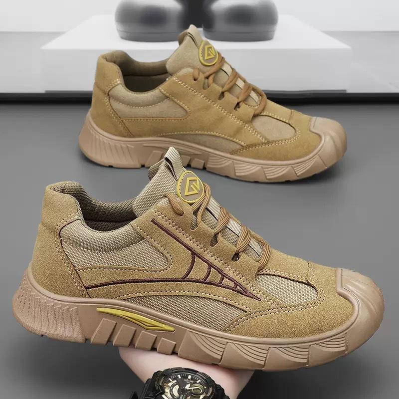 Labor Insurance Shoes Men's Shoes Spring New Breathable Construction Site Work Non-slip Wear-resistant Sports Shoes Casual Tooling Shoes Mountaineerin