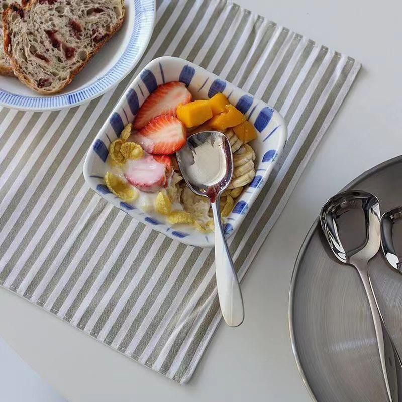 17Cm Soup Spoon Stainless Steel Big Head Round Spoon Long Handle Stirring Dessert Spoon Home Kitchen Gadget Restaurant Accessory