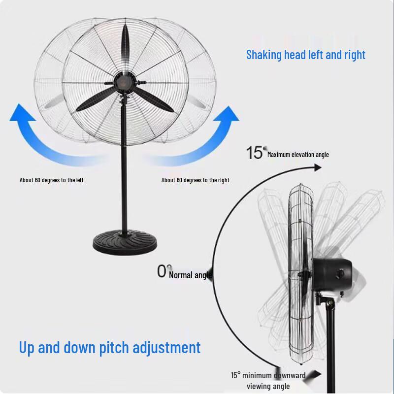 Wall-Mounted Industrial Electric Fan