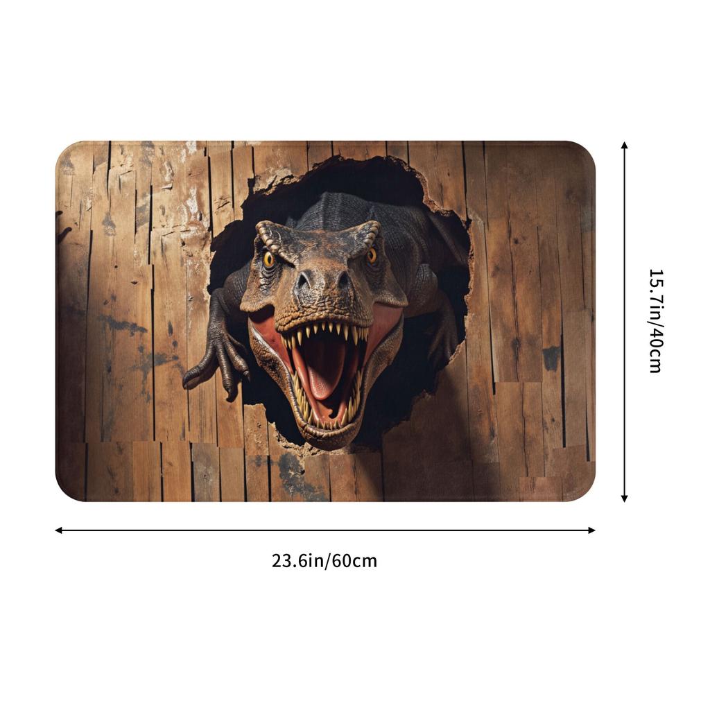 3D Design Of Dinosaurs In Caves Front Door Floor Entrance Mat Indoor  Kitchen Bath Doormat Garden Carpet Rug