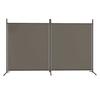 2 Piece Anthracite Folding Screen 348 X 180 Cm Fabric
