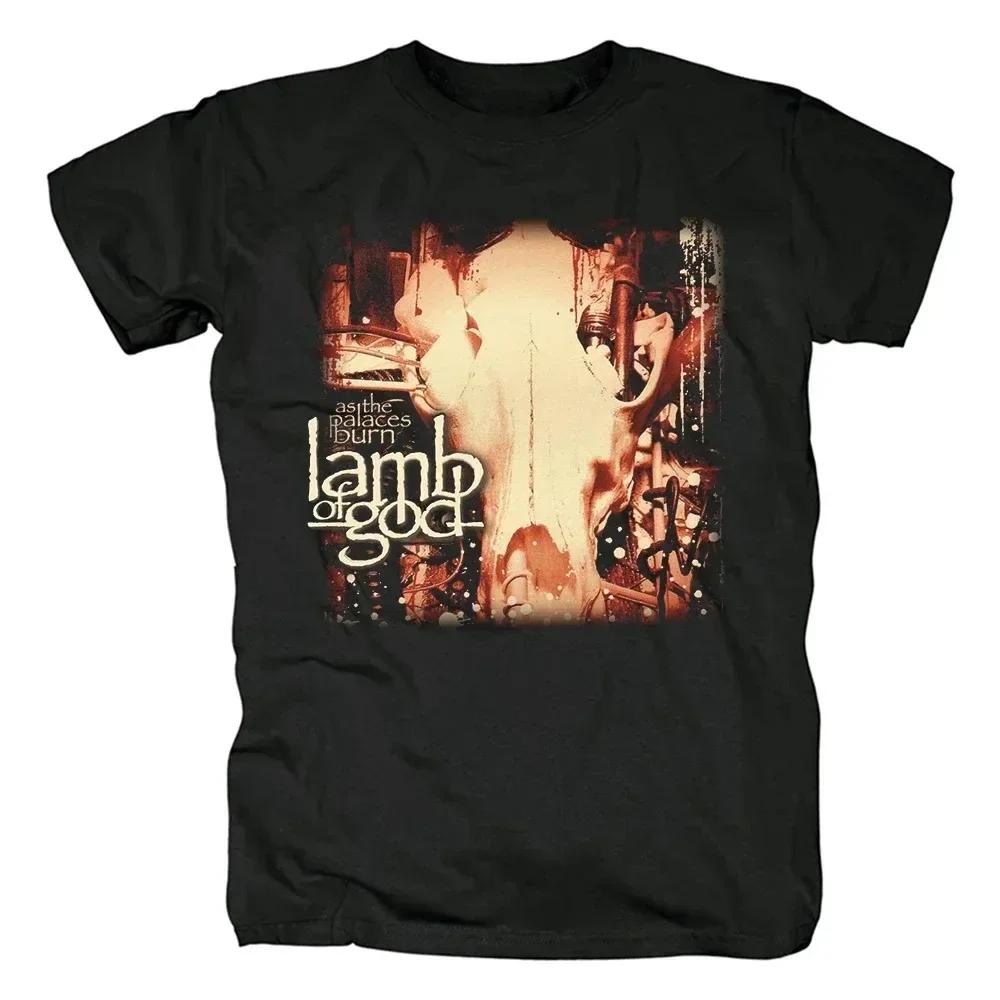 Lamb of God Heavy Mental Band T-shirts Men Women Cotton Tshirt Summer Short Sleeve Graphic Tee-shirt Harajuku Streetwear T Shirt