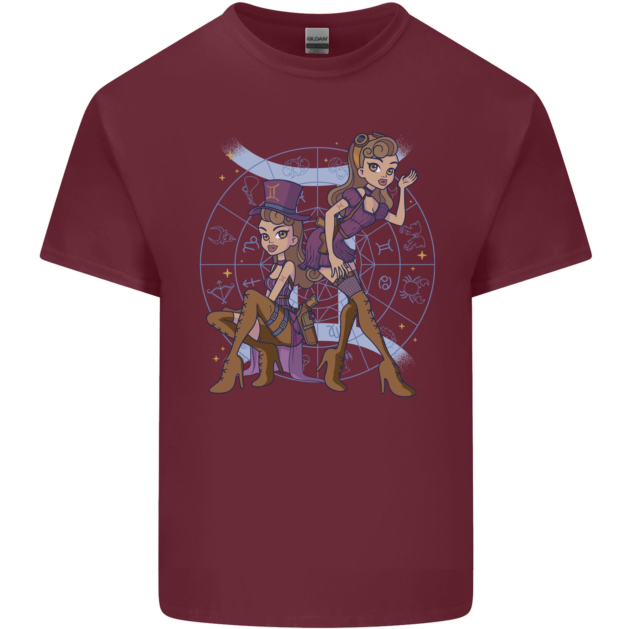 Gemini Star Sign Astrological Zodiac Unisexs Light Cotton TShirt S