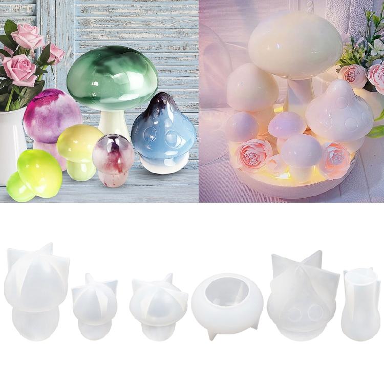 Resin Epoxy DIY Epoxy Little Mushroom Ornament Silicone Mold Jewelry Making
