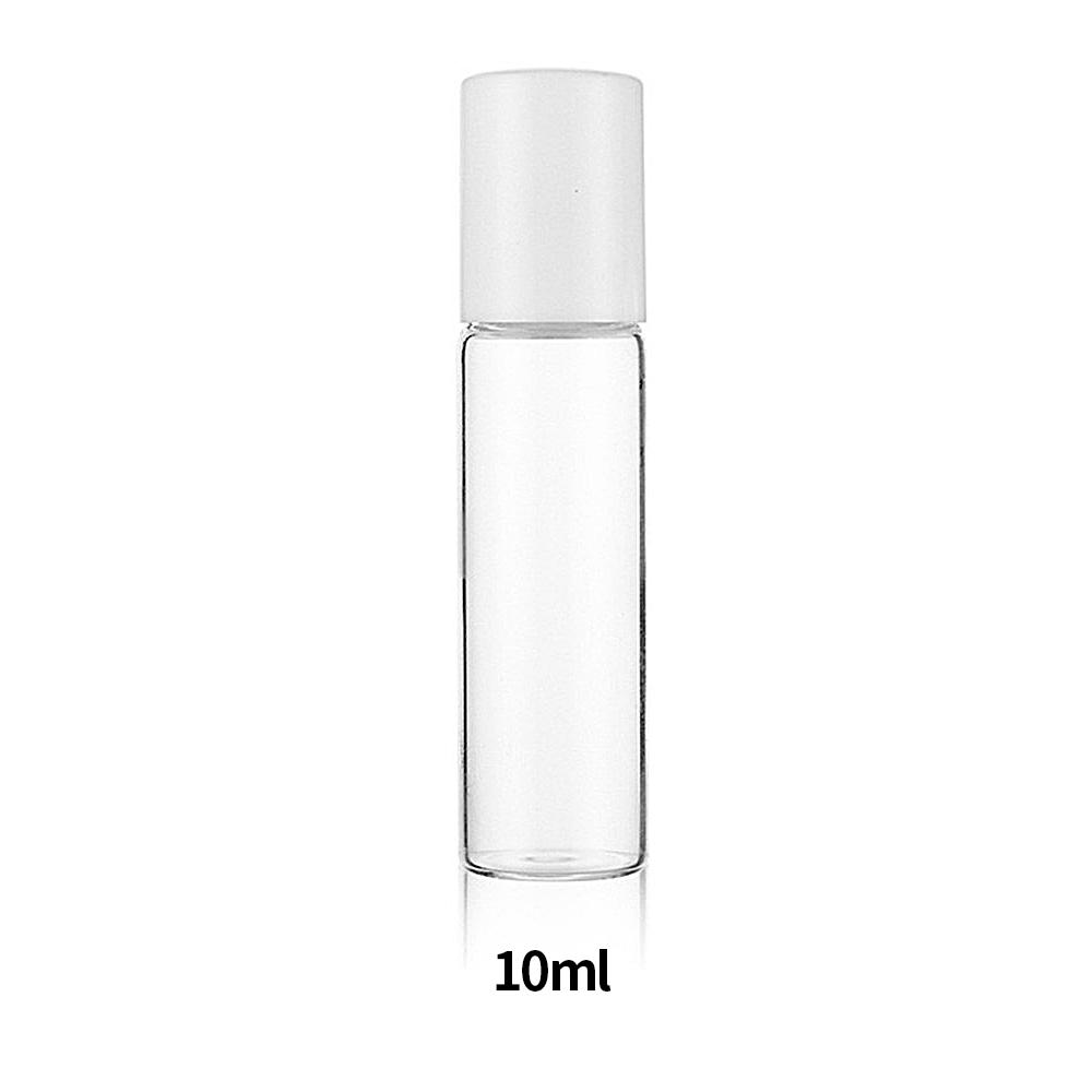 5ml/10ml Essentiële Olie Rollerflesjes Leeg Herbruikbaar Cosmetisch Glazen Reisflesjes met Rollerbal Plastic Dop