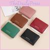 Ladies Pu Minimalist Card Holder Wallet With Multiple Card Slots For Daily Carry