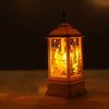 Christmas Santa Claus Snowman Deer Flame Lights Lamp Hanging Lantern Ornament