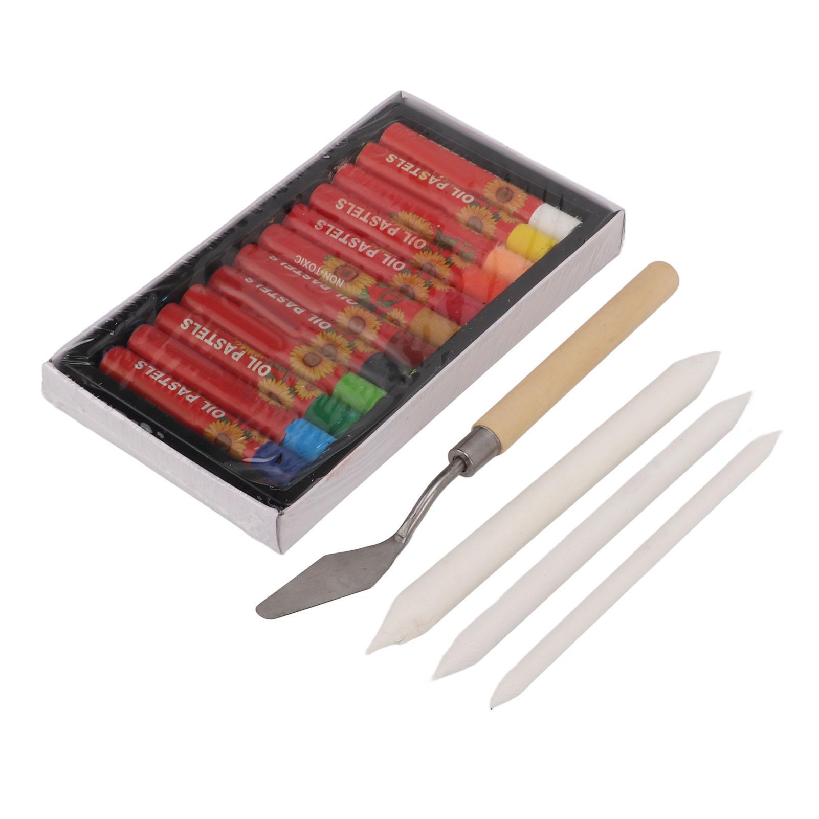 Набор масляных пастелей 16 шт. Нетоксичный, без кислоты, шестиугольный дизайн, яркие цвета, сильная адгезия. Набор масляных пастелей для детей