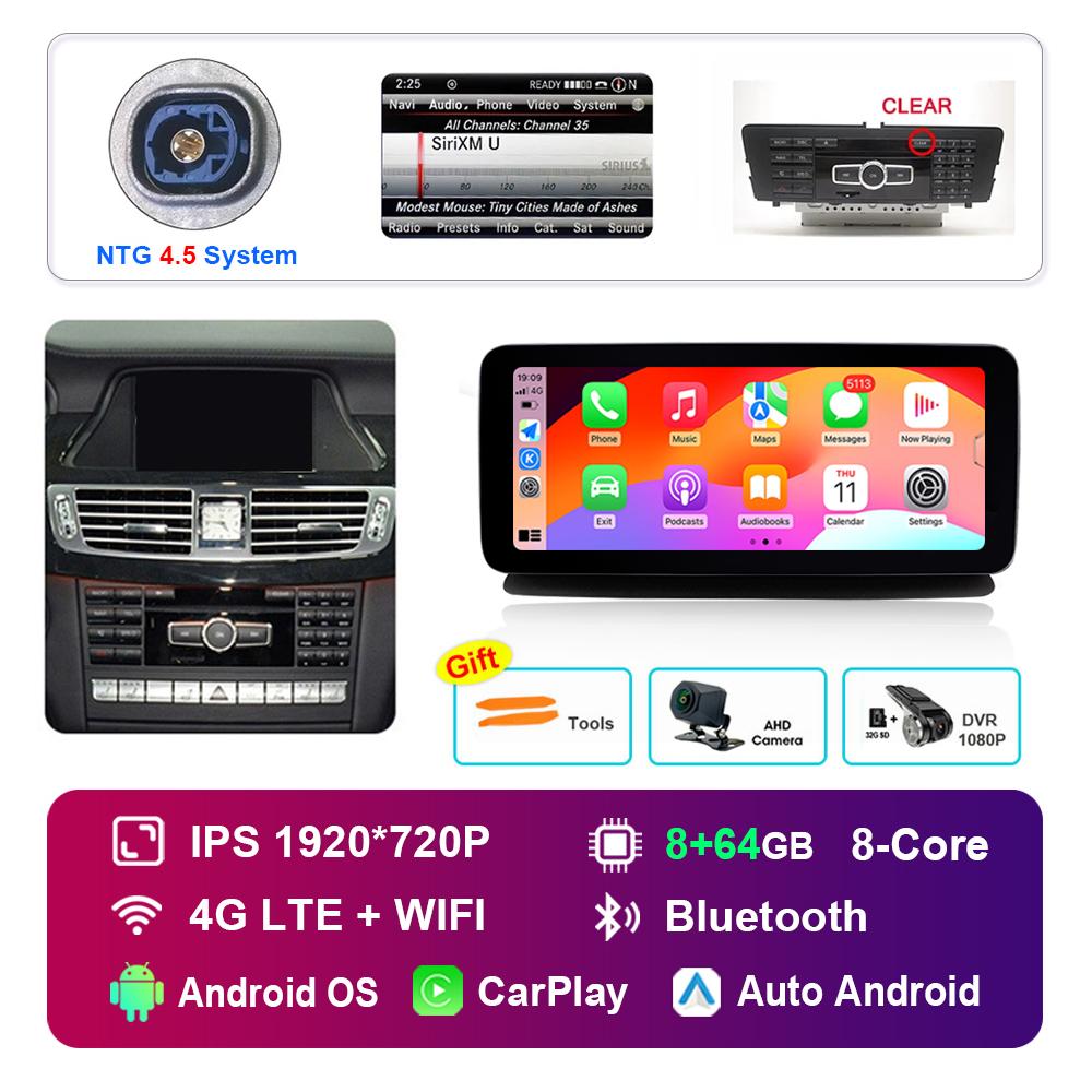 12.3 Inch Android Car Radio Multimedia Player for Mercedes Benz CLS W218 2010 - 2013 NTG 4.5 5.0 System GPS HD Touch Screen