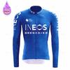 Conjunto de Maillot de Ciclismo de Manga Larga de Forro Polar de Invierno Equipo Granadero Ropa para Bicicleta de Montaña Ropa Ciclismo Traje de Bicicleta de Carreras