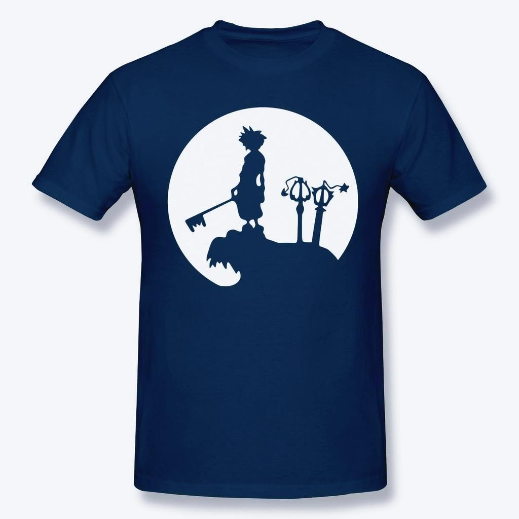 Men's T-Shirt Sora Final Fantasy Printed Cotton Kingdom Heart High Quality T-Shirt Anime Funny Harajuku Streetwear T-Shirt