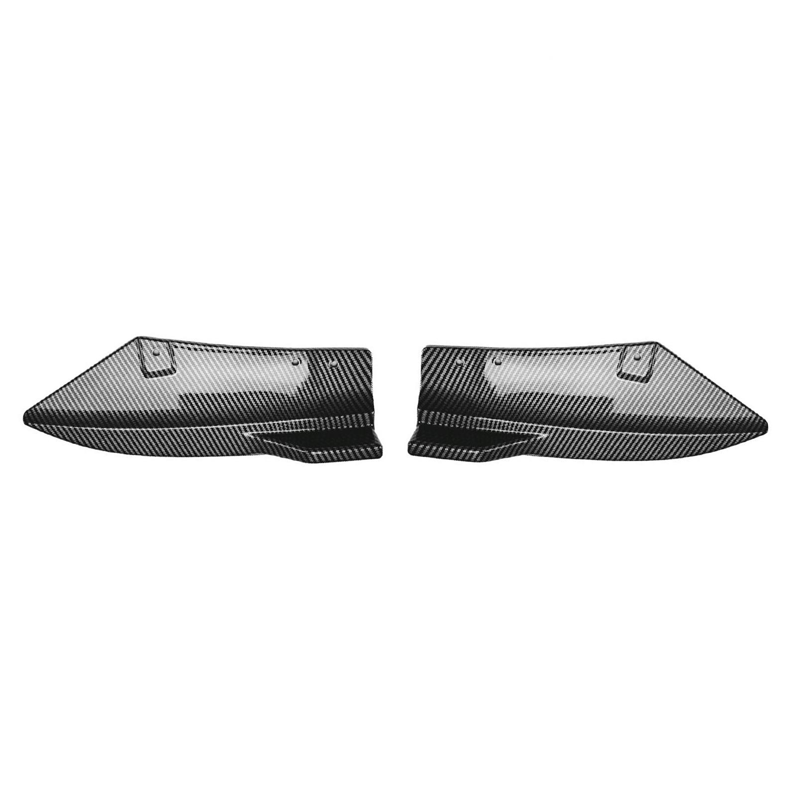 For BMW X3 G01 LCI M Sport 2018 2019 2020 2021 Carbon Fiber Look/Gloss Black Rear Bumper Side Spoiler Air Vent Cover Splitter Carbon Fiber Look