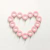 Creative Wooden Wall Hook No Punching Decorative Heart Shaped Hook Self-adhesive Key Holder Home
