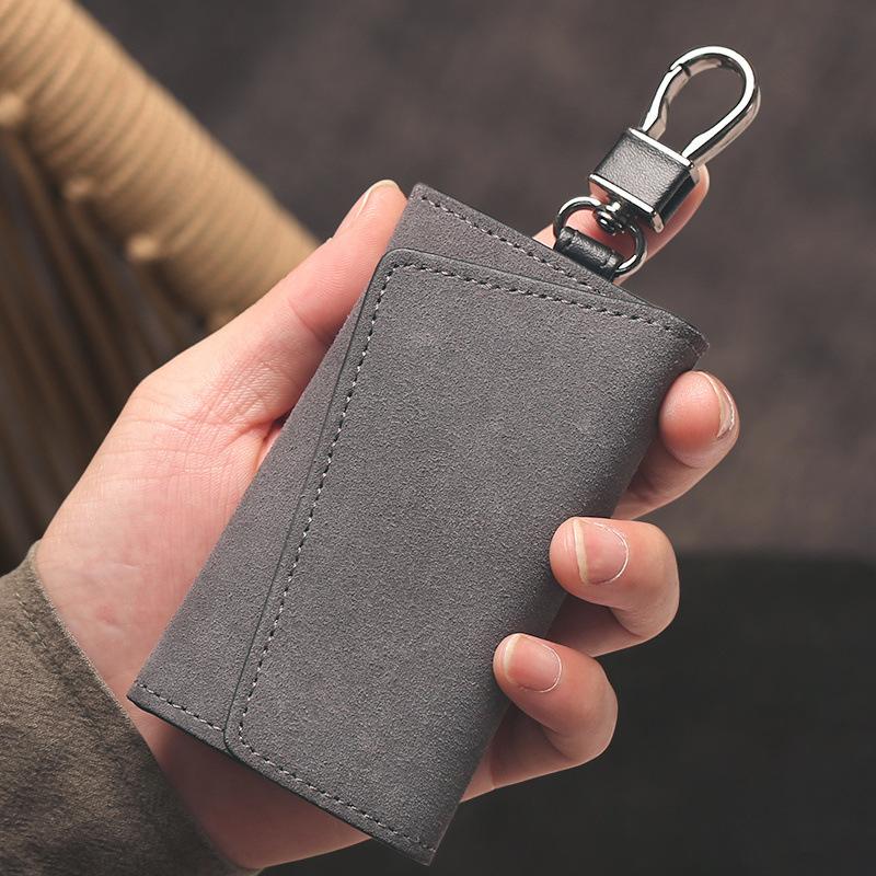 Νέο Δερμάτινο Μπρελόκ Άνδρες Γυναίκες Οργανωτής Θήκη Κλειδιών Πορτοφολάκι Μεγάλης Χωρητικότητας Θήκη Κλειδιού Αυτοκινήτου Θήκη Κλειδιών Οικονόμου Μικρή Θήκη Καρτών