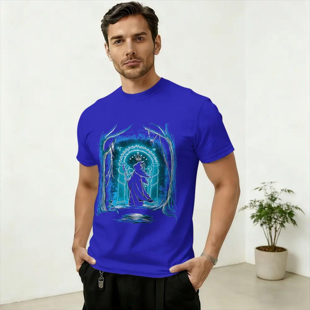 Unisexs TShirts SAURON Art Casual 100 Cotton Tee Shirt Short Sleeve T Shirt Round Collar Clothing Graphic