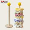 Solid Wood Hair Accessory Display Stand for Hair Ties, Rubber Bands, and Clips