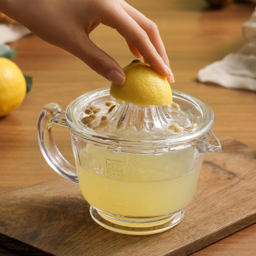 

Household Glass Manual Lemon Juicer, Juice Press, Orange Juice Grapefruit Lime Juicer, Juice Artifact