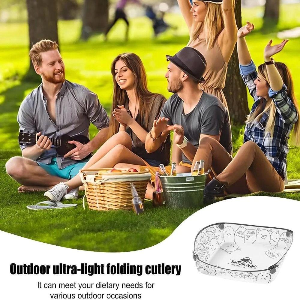 

Складная наружная посуда для пищевых продуктов, многоцелевая походная складная тарелка, складная миска для кемпинга