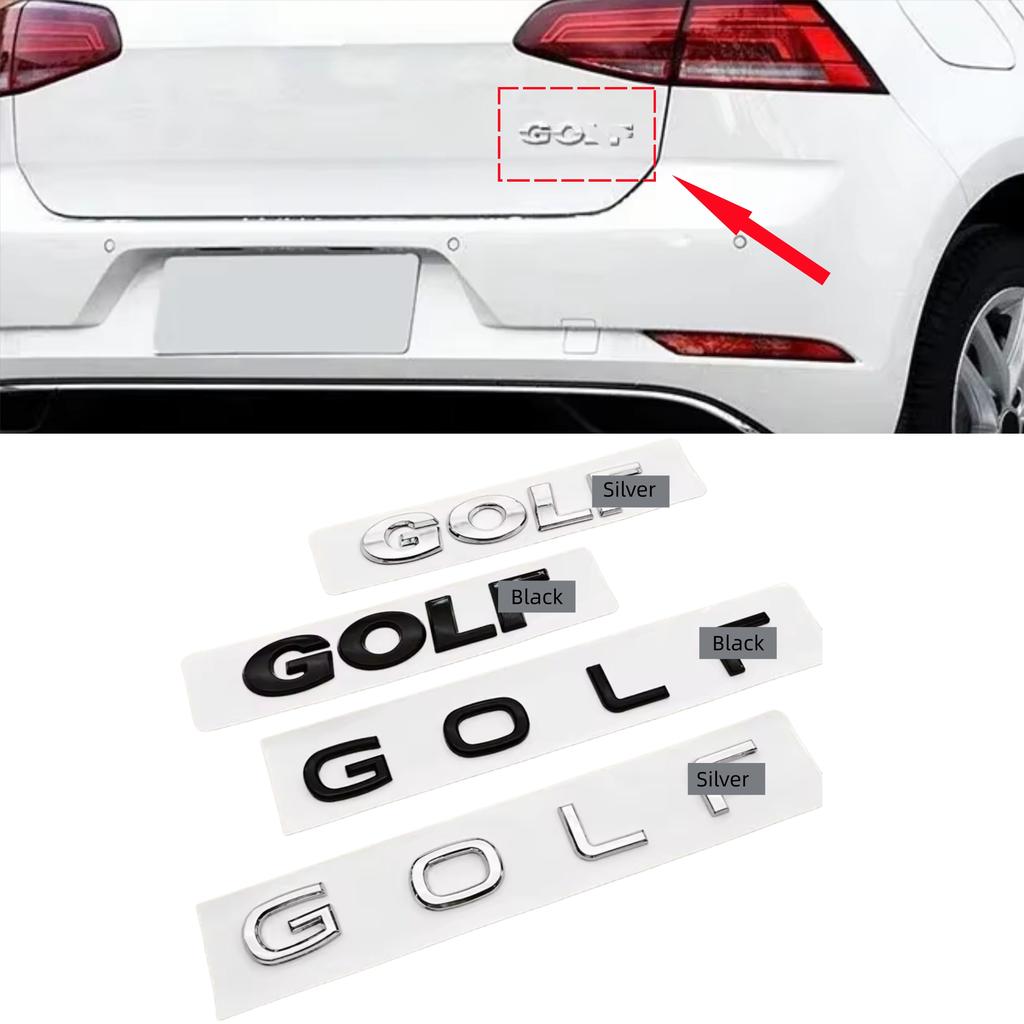 3D ABS Logo G-O-L-F Emblem Letters Badge Car Rear Trunk Sticker For G-ol-f 4 5 6 7 8 MK4 MK5 MK6 MK7 MK8 Accessories