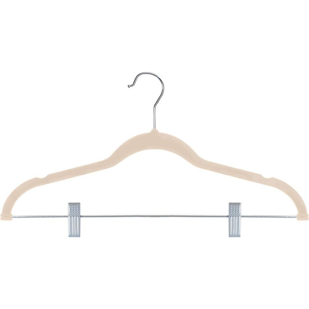 Velvet Hangers with Metal Clip for Pants Non Slip Felt Skirt Hangers for Pants Skirts Suits Dresses  Shirts with 360 Degree Hook