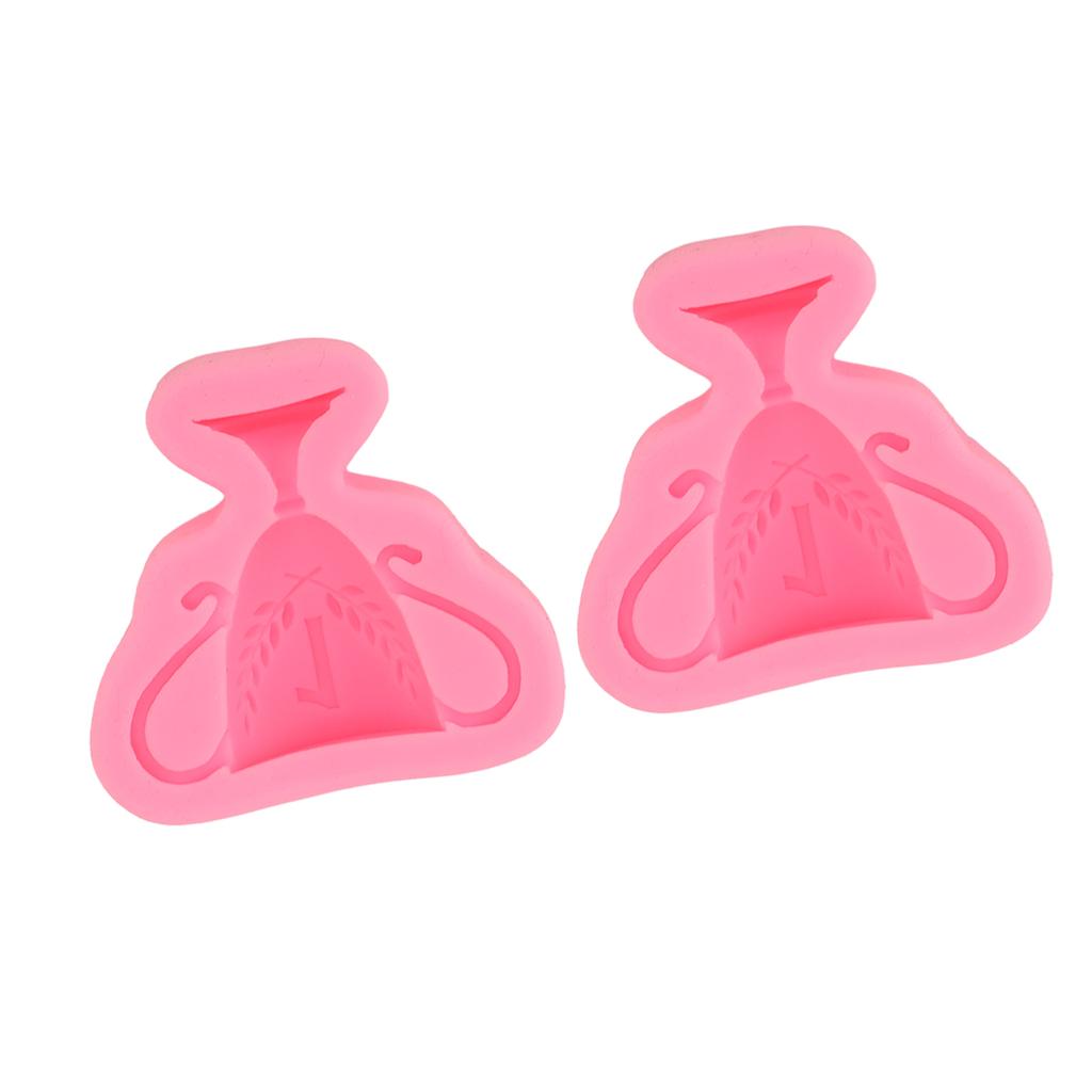 2 Stück Fondant Silikonform Lebensmittelecht Sicher Geruchlos Weich DIY Kuchen Dekorationsform für Bastelprojekte