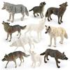Arctic Wolf Wildlife Pvc Figurine Models For Collectors And Nature Scene Decor