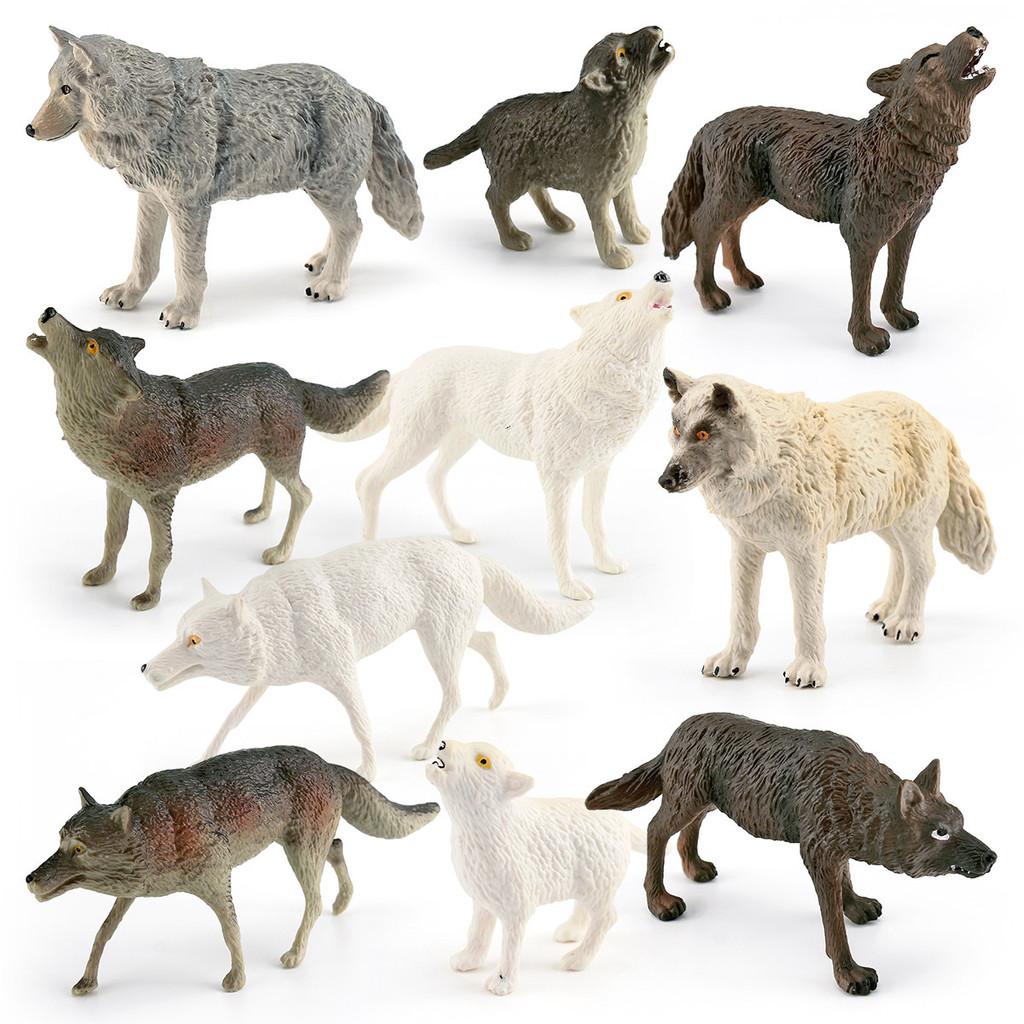 Wolf Arctic Wildlife Pvc Figurine Models For Collectors And Nature Decor Scene