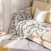 Coperta da divano - Morbida coperta da letto in maglia stile fattoria, Accogliente coperta piccola e leggera in maglia con nappe per donna, Decorazione per la casa, Letto, Sedia,