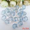 Transparente Acrylperlen 12MM für DIY-Vorhangschmuck - Farbiges Eckperlenmaterial aus Kunstkristall