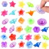 50Pcs Colorful Transparent Mini Gyro Toy Suitable Kids Party Birthday Gift Pinata Filler Classroom Kindergarten Prize Gift Pack
