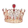 Barokowy Kryształowy Diadem Luksusowe Tiary Ślubne Korona Ślubna dla Kobiet Okrągła na Bal Promocyjny Ozdoby na Tort Korona Biżuteria Nakrycie Głowy