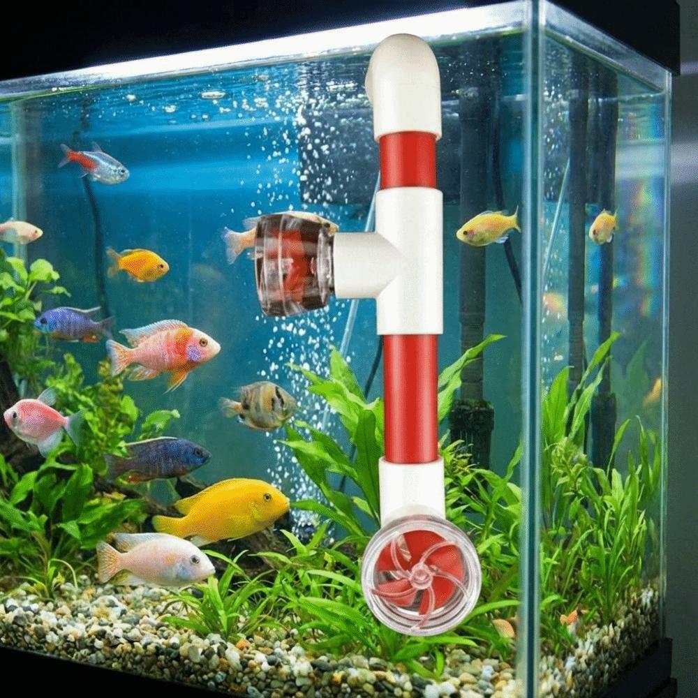 Transparent Auto-Rotating Fan Kit Plastic Aquarium Wave Maker Nozzle Aquarium Application