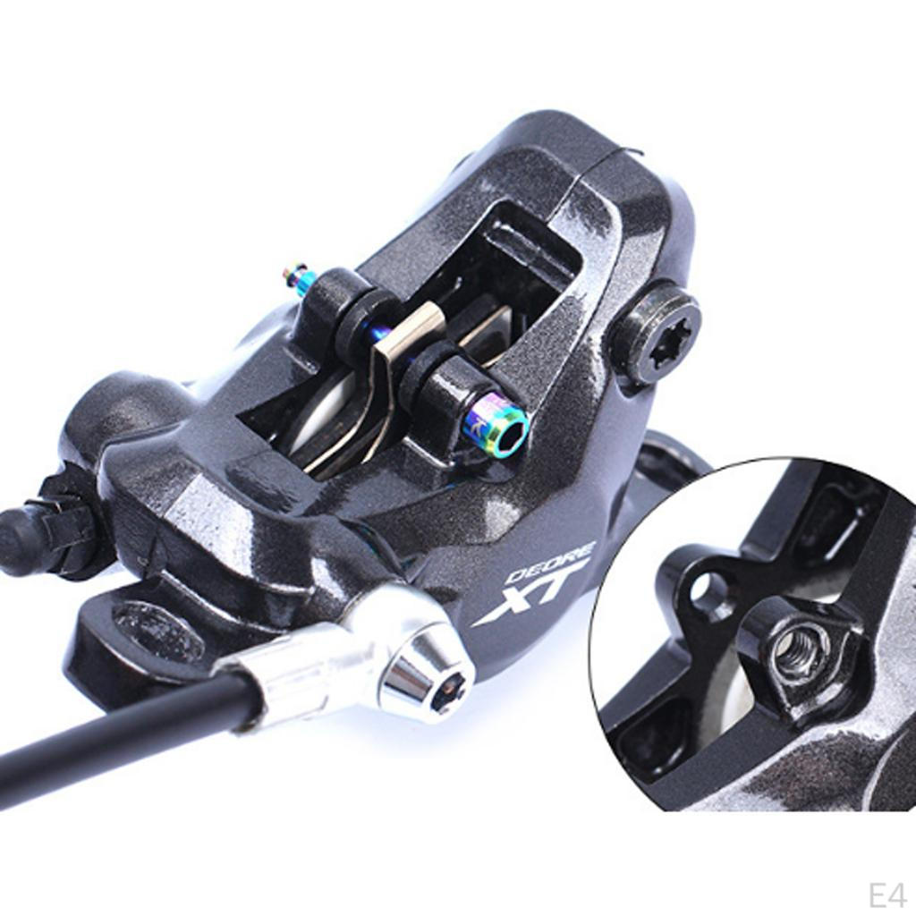 2Pcs Bike Ti Hydraulic Disc Brake Fixed Bolts