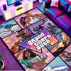 Grand Theft Auto VI Print Rug, Washable Floor Carpet, For Entryway Dorm Laundry Room Office Study, Home Decor Birthday Christmas Gift