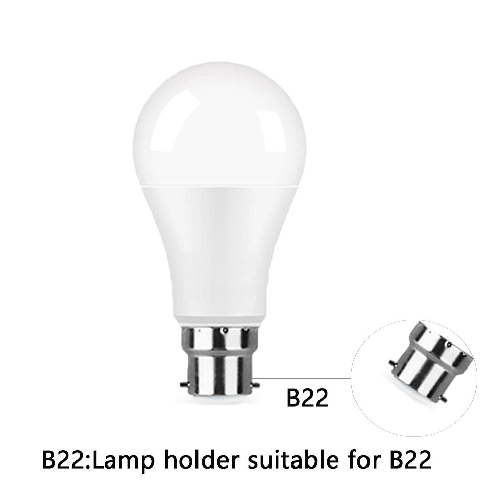 24PCS B22 E27 E14 LED Light Bulb 220V 3W 6W 9W 12W 15W 20W Multi Watt Selection for Ultra Bright and Energy Saving LED Bulb