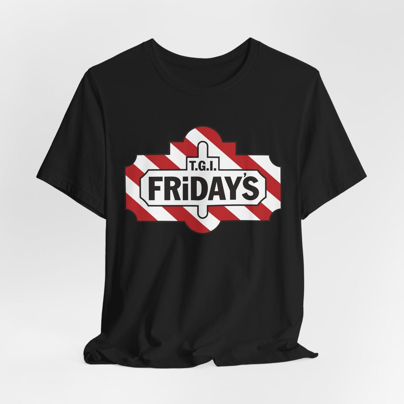 New TGI Fridays Icon Active Logo T-Shirt | Restaurant Logo Tee Unisex S-5XL S